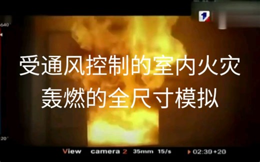 【火灾动力学实验】室内火灾轰燃的全尺寸模拟@国家火灾重点实验室出品（有字幕）