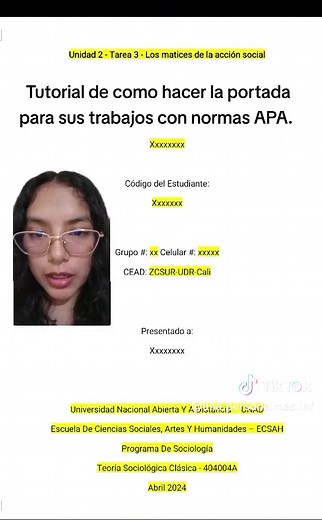 Portada con normas APA en Word - Tutorial y ejemplos