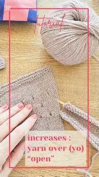 How to Work an Open Yarn Over — Decorative Lace Increase with Holes