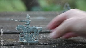 Toy soldiers, french army of Napoleon wars tine. Retro, vintage, collection.