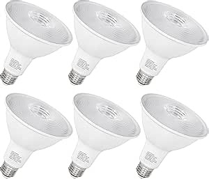 hykolity Outdoor Led Flood Light, Waterproof PAR38 LED Bulb, Dimmable, 15W=150W, 5000K Daylight, 1600lm, E26 Base, UL Listed (6 Pack)