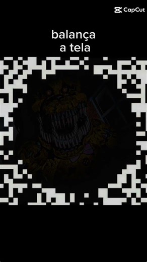 balança a tela para fazer o Nightmare Fred Bear se mexer