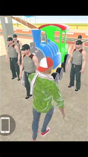 Franklin chori mini train in Indian theft Auto simulator 😱 Jack Na Le mini train #shorts