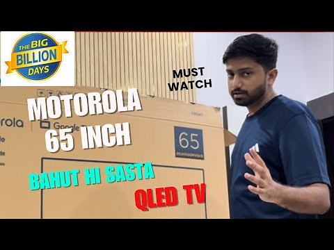 MOTOROLA EnvisionX 165 cm 65 inch QLEDUltra HD 4K Smart Google TV Unboxing &Review 2025