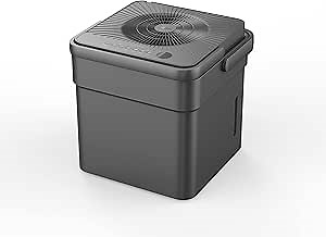 Midea Cube Dehumidifier with Pump and Drain Hose - 35 Pint Smart Dehumidifier for Basement and Spaces up to 3,500 Sq. Ft. with Timer, Humidity Control, Energy Star Rated, Washable Filters, Grey