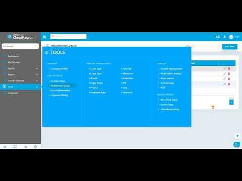 AutoCount Cloud Payroll - Entitlement Group