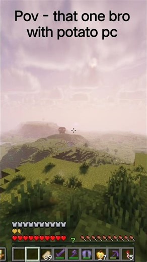 That one friend who plays Minecraft in 144p potato quality... 😭 #minecraft