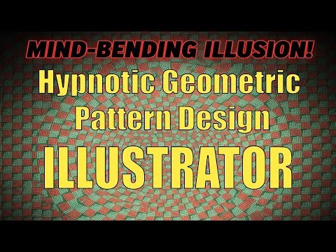 Simple, seamless Hypnotic Geometric Pattern in Adobe Illustrator | #foryou #patternillustrator