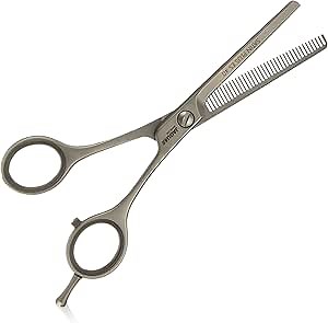 Jaguar Texturing Shears White Line Satin Plus 40 5.0 Inch Professional, Steel Hair Trimming Scissors for Salon Stylists, Hairdressers and Barbers, Classic Design, 40 Teeth, Made in Germany
