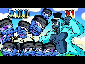 We Fight 1 Gorilla with 100 Idiots and Go Insane!