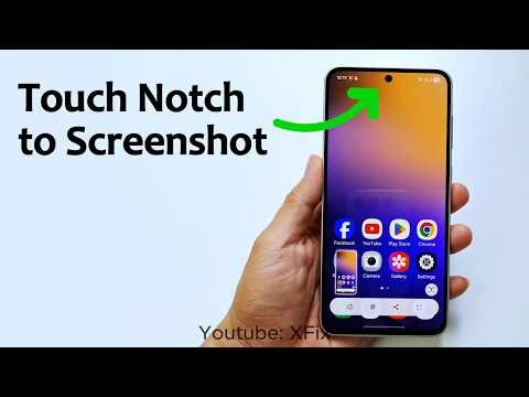 Touch Notch to screenshot on Android 16