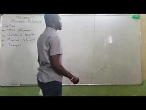 Minimal Polynomial of Matrix