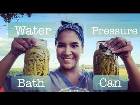 Canning green beans/ Both methods