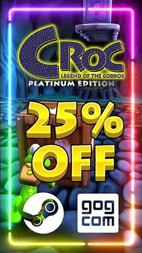 PC Gamers! 🚨Croc Legend of the Gobbos Platinum Edition is on Sale on Steam & GoG for Black Friday!