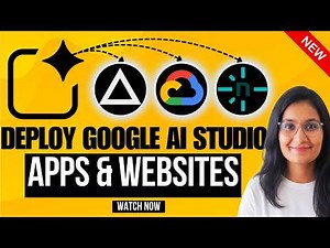Google AI Studio New Update: How to Deploy Apps & Websites (3 Ways)