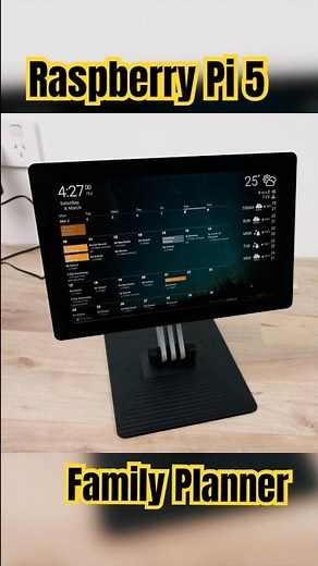 Pi-ntelligent Planner: The Ultimate Family Hub! #raspberrypi #techtok #pi5 #planning
