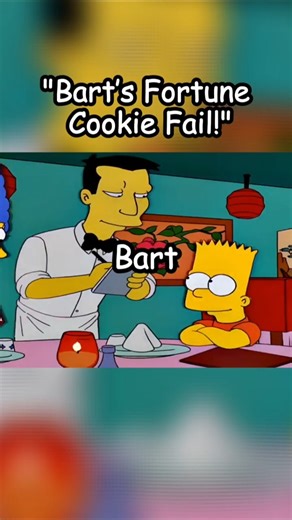 "Bart’s Fortune Cookie Fail!"#simpson #short