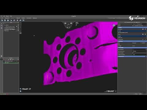 Cloud to CAD Alignment Portable Arm in Inspire
