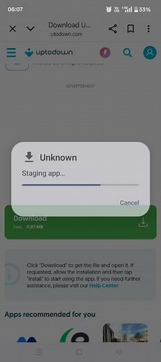 How to install uptodown store