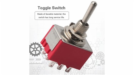 Watch 5Pcs 6mm 9 Pin ON-ON 2 Position Toggle Switch on Amazon Live