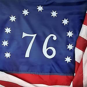 Made in USA Flags Co - 3x5 Bennington 1776 Flag Made in USA - All Weather SolarMax Nylon 1766 American Flag with Sewn Stripes & Embroidered Stars - FMAA Certified, US Made