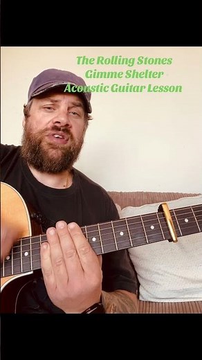 The Rolling Stones-Gimmie Shelter-Acoustic Guitar Lesson #therollingstones #gimmieshelter