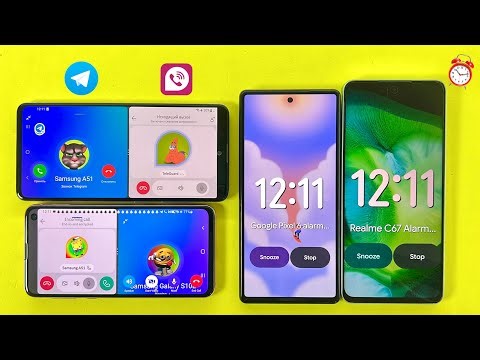 Incoming Call & Alarm Clock | Social Networking Telegram and TeleGuard + GoChat on Samsung, Pixel