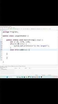 Java Program to find the larges number