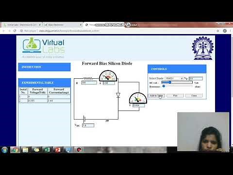 Lecture 3: V-I (voltage -current)characteristics of P-N junction diode using virtual lab