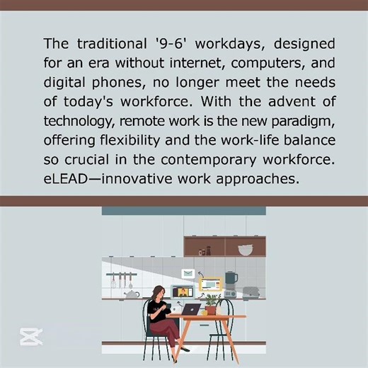 Remote work is the new paradigm for balance. #FutureOfWork #WorkLifeBalance