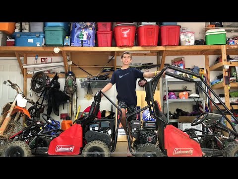 Coleman CK 100 GoKart Predator 212 Swap Side-by-side comparison and build video