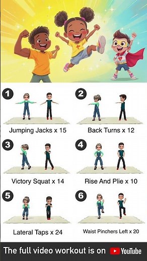 GET STRONG! Kids Full Body Workout: 20 Min Strength