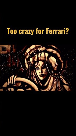 Too Crazy For Ferrari?! No! This is my sand art commercial for Ferrari 🏎️⏳🌟