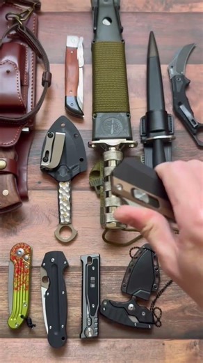 Do you want one?#foryou #knife #knives #blade #tools #camping #collection #selfdefense #otf #edc