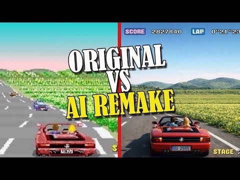 Out Run in Real Life - Original vs AI Remake