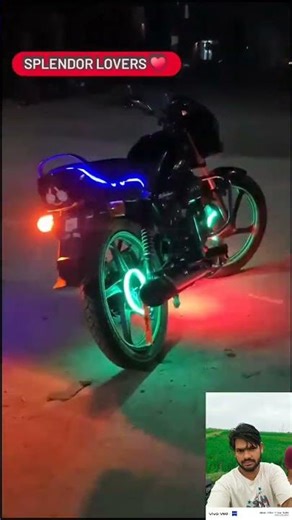 Splendor modification light#herobikes #modified #shortsvideo