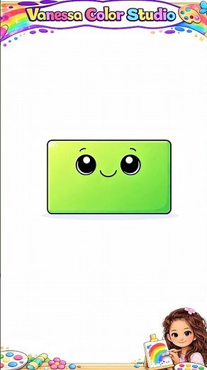Rectangle 🟢 Learn Shapes for Kids | Easy Coloring