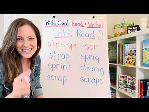 How to help your child read words with 3 letter consonant blends!