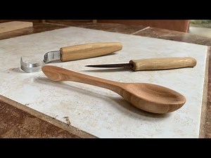 CARVING WOODEN SPOON BY HAND