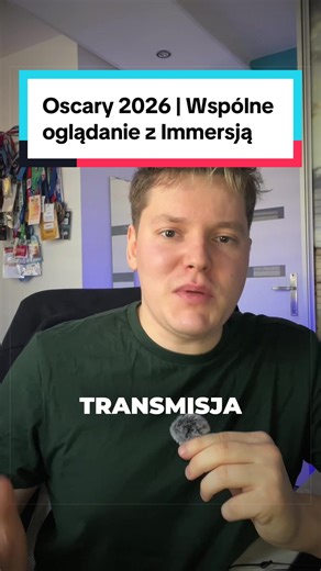 @Immersja OSCARY 2026 | WSPÓLNE OGLĄDANIE Z IMMERSJĄ ✨ Oscary już jutro! Nie macie planów na wieczór? Nie chce spędzać sami tej nocy? Zapraszamy na nasz tradycyjny, oscarowy stream, gdzie wspólnie będzie komentować rozdanie nagród i jednocześnie — podsumujemy miniony sezon filmowy. #oscary #oscars2026 #livestream #filmy #fyp