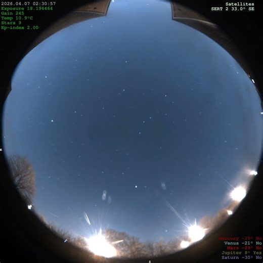 2026-04-06 [40 secs] [4K] 40s Night Sky Beautiful Relaxing Night Sky in Glorious 4K | Stars, Meteors