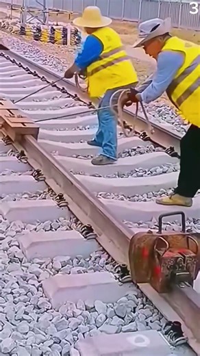 Amazing Railway Construction Using Creative Manual Techniques 🚆🔧 #shorts