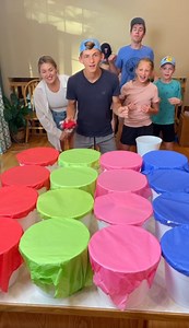 Bean bag toss – fun family challenge