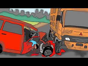 mobil truk oleng parah ~ Truck puso Besar menabrak Mobil akibat Salah jalur | menggambar truk oleng
