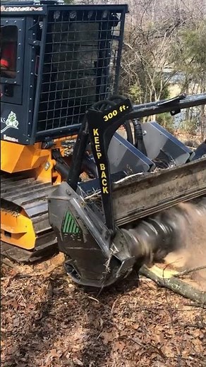 ROW Clearing in VA with our CMI 300 forestry mulcher