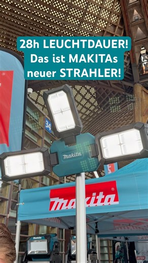💡 15.000 LUMEN & 28h LEUCHTDAUER! MAKITA ML014G 40V Akku-Strahler im SPEED CHECK #shorts #diy