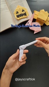 I Built a Working Gun Out of ONE Sheet of Paper (No Tape) @jayscraftlok #origami