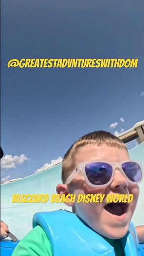 Disneys Water Park Blizzard Beach Ride #rides #rider #disney #waterlark