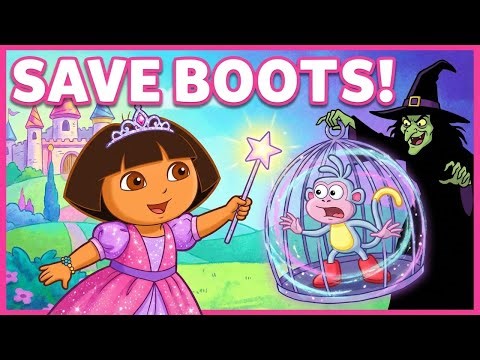 Dora becomes a princess to save Boots from the evil witch!