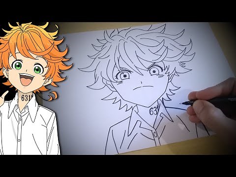 HOW TO DRAW EMMA FROM THE PROMISED NEVERLAND step by step